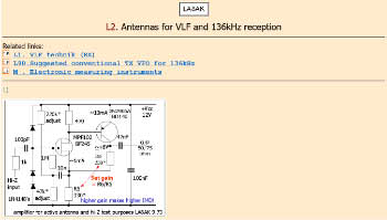 Antennas for VLF and 136kHz reception