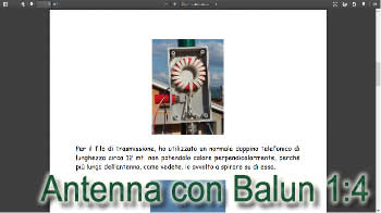 Antenna canna da pesca con Balun 1:4