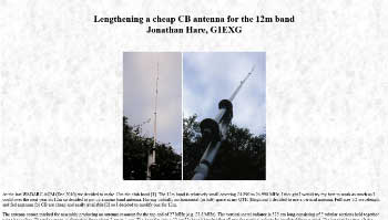 Antenna multiband vertical portable