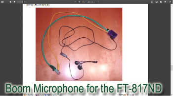 A Headset/Mini-Boom Microphone for the FT-817ND