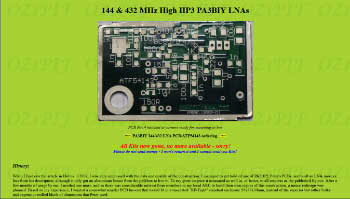 144 & 432 MHz High IIP3 LNAs