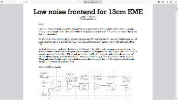 Low noise 13cm eme