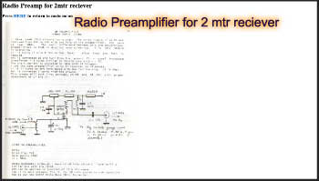 Radio Preamplifier for 2 mtr reciever