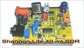 Shannon Lite 40 mt SDR receiver