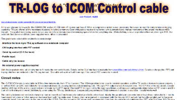 TR-LOG to ICOM Control cable