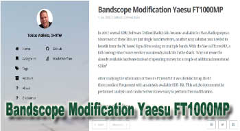 Bandscope modification yaesu ft1000mp