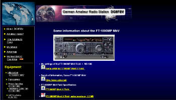 Settings of the ft-1000mp mkv field