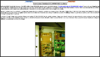 Temperature stabilized ft1000mp ref oscillator