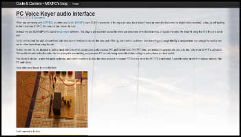 PC Voice Keyer audio interface