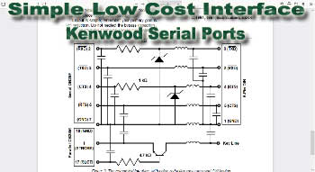 Simple Low Cost Interface Between Kenwood Serial Ports/