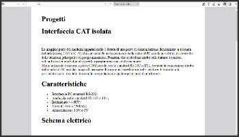 Interfaccia CAT isolata