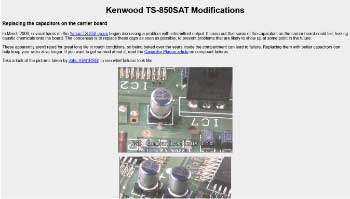 Kenwood TS-850SAT Modifications