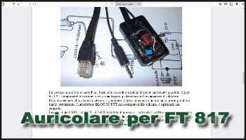 Auricolare per FT 817