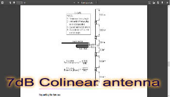 7dB Colinear antenn