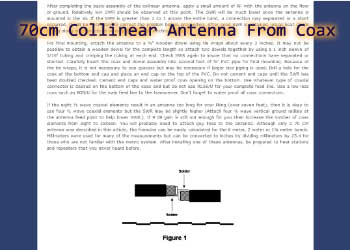 A 9 dB 70cm Collinear Antenna From Coax