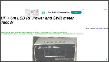 HF 6m LCD RF Power and SWR meter 1500W