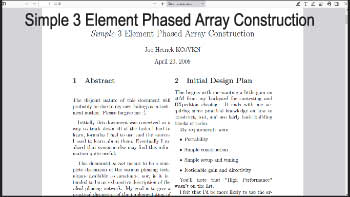Simple 3 element phased array