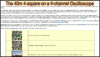 The 40m 4-square on a 4-channel Oscilloscope