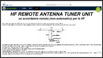 Hf remote antenna tunner unit