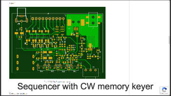 Sequencer with CW memory keyer