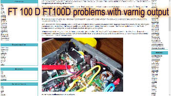 yaesu ft-100d ft 100 d ft100d problems with varnig output