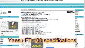 Yaesu FT-100 specifications