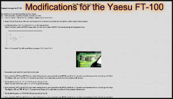Modifications for the Yaesu FT-100