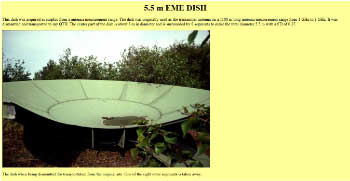 5.5 m EME dish
