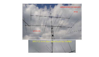 4 + 4 element duo band warc yagi 12-17m