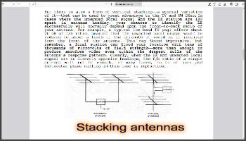 Stacking antennas