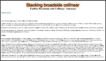 Stacking broadside collinear