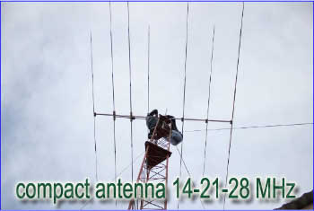 Yagi hf Super compact antenna 14-21-28 MHz