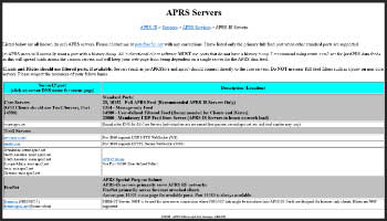 APRS Servers