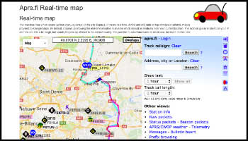 Aprs.fi Real-time map