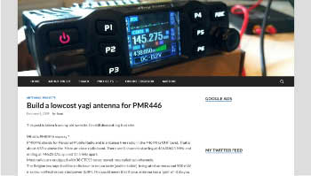 Build a lowcost yagi antenna for PMR446