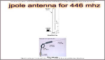 Jpole-antenna for 446MHz