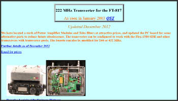 222 MHz Transverter for the FT-817