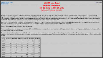 Receiver conversion 42-50 mhz to 50-54 mhz