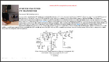 15 Meter vxo tuned cw