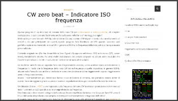 CW zero beat