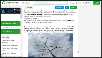 Antenna theory log periodic