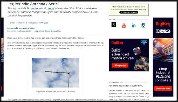 HF Log Periodic antenna