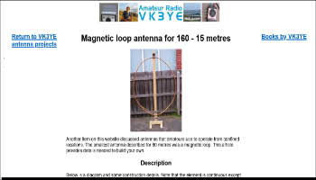 Magnetic loop antenna for 160 - 15 metres
