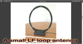A small LF loop antenna