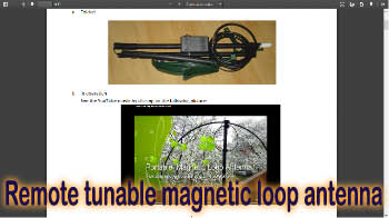 Portable remote tunable magnetic loop