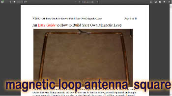 Build a magnetic loop antenna square for 3.5/7/10 MHz