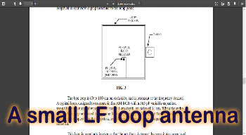 Using the small loop antenna