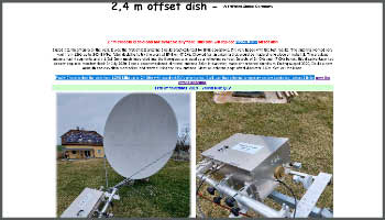 2.4 m offset dish