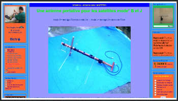 A portable antenna for mode B and J satellites