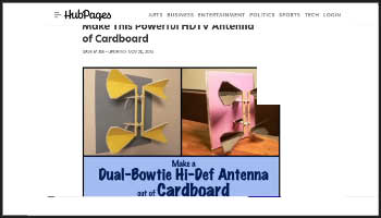 Antenna Out of Cardboard